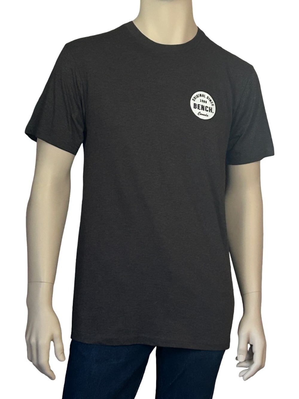 Bench Cotton Blend Shirt Tee T-shirt Charcoal Heather NWT